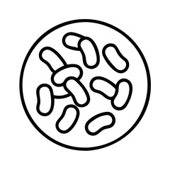 Illustration of beans food ingredient bean seed legume healthy eating plant based protein diet nutrition