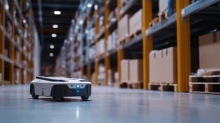 Fototapeta premium AI automation technology is transforming how robots are built and how they operate. By incorporating advanced machine learning algorithms
