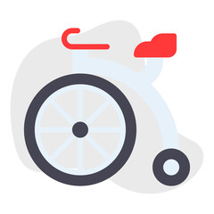 Circus Cycle icon vector illustration