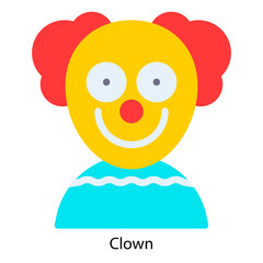 Clown icon vector illustration
