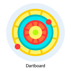 Dartboard icon vector illustration