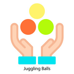 Juggling Balls icon vector illustration