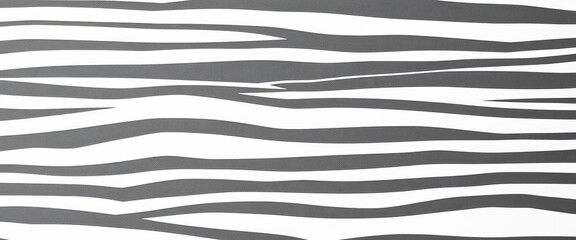 Black and white crepe paper zebra stripes, ideal for crafting or backgrounds, modern, whimsical