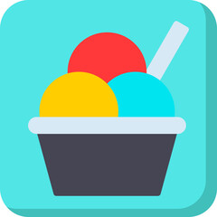 Icecream in Cup icon vector illustration