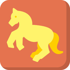 Horse Performing icon vector illustration
