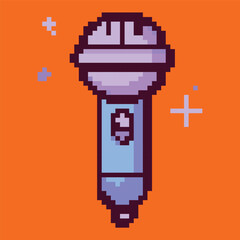 Pixel art icons for birthday celebration, fun and festive