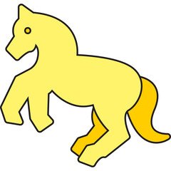 Horse Performing icon vector illustration