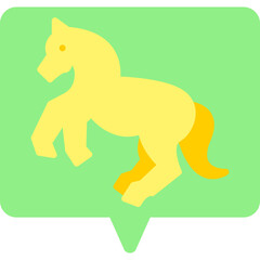 Horse Performing icon vector illustration