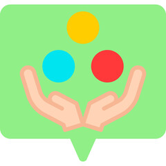 Obraz premium Ball Juggling icon vector illustration