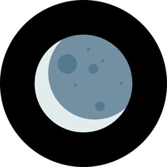 New Moon icon vector illustration