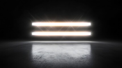 Neon Lights on Concrete