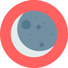 New Moon icon vector illustration