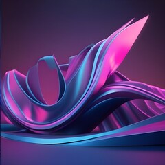 Soft Abstract Texture Background with Flowing Pastel Waves. Vibrant 3D Abstract Dreamscapes Background. Colorfull 3D Background.