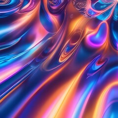 Soft Abstract Texture Background with Flowing Pastel Waves. Vibrant 3D Abstract Dreamscapes Background. Colorfull 3D Background.
