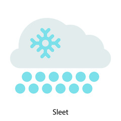 Sleet icon vector illustration