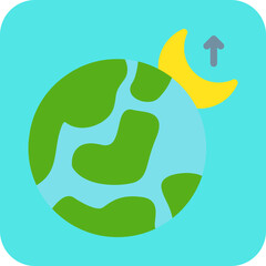 Moonrise icon vector illustration