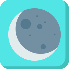 New Moon icon vector illustration