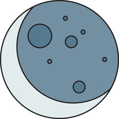 New Moon icon vector illustration