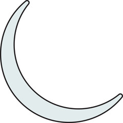 Crescent icon vector illustration