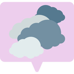 Cloudy icon vector illustration
