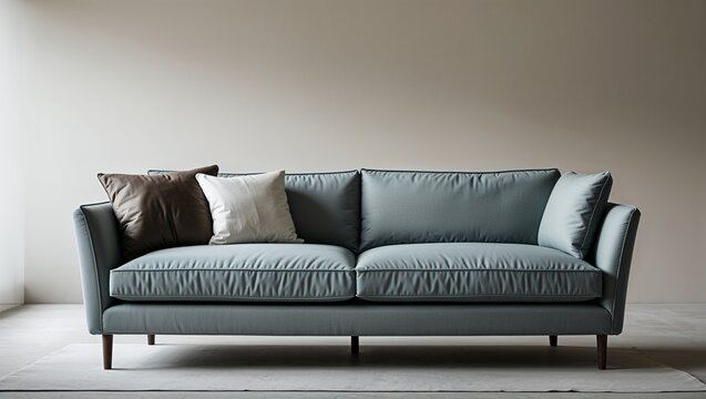 A minimalist sofa with subtle sophistication and a timeless appeal