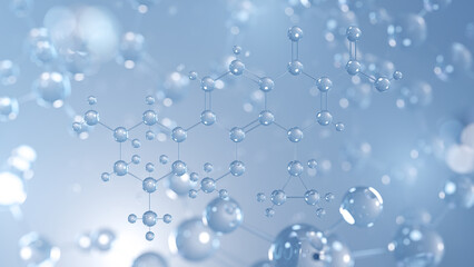 nemonoxacin molecular structure 3d, antibiotic structural chemical formula view from a microscope