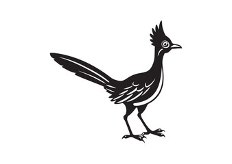 Fototapeta premium Roadrunner bird Silhouette vector