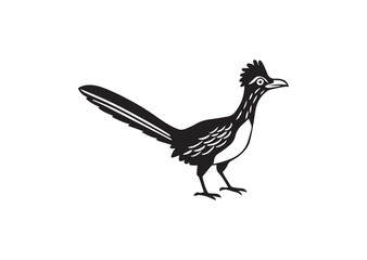 Obraz premium Roadrunner bird Silhouette vector
