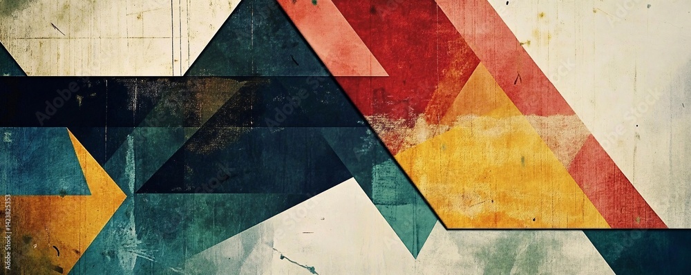 Poster Modern abstract background with a geometric pattern