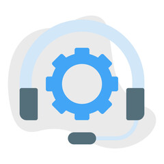 Technical Support icon vector illustration