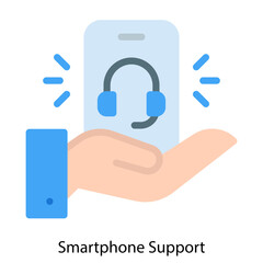 Smartphone Support icon vector illustration