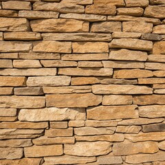 Fototapeta premium A textured stone wall featuring a variety of colors, showcasing natural hues and patterns in the stones