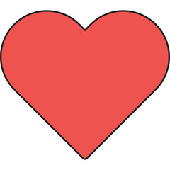Heart icon vector illustration