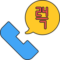 Hotline icon vector illustration