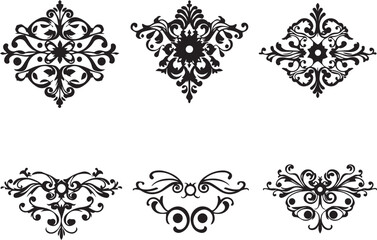 Obraz premium A set of elements, symbols, ornaments, mandalas. Hand drawn vector illustration