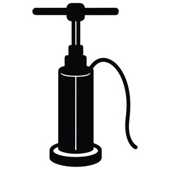 Fototapeta premium isolated hand vacuum pump on white background