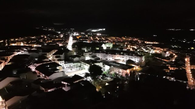 Semana Santa en Priego de C&oacute;rdoba. Pasos en vista de drone.