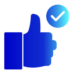 Obraz premium Like Icon # ECommerce Pack # Solid Gradient Style