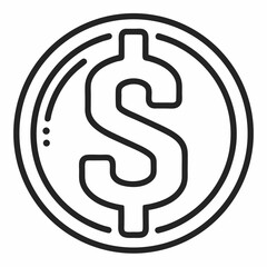 dollar sign isolated on transparent background. dollar icon for your web site design, logo, app, UI. flat style. dollar symbol. us dollar sign