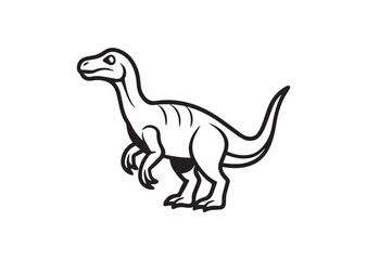 Obraz premium Dinosaur vector, Dinosaur Icon, silhouette Of A Dinosaur
