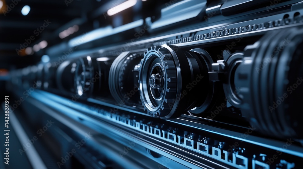 Poster laser measurement system working in tandem with automation for accurate alignment