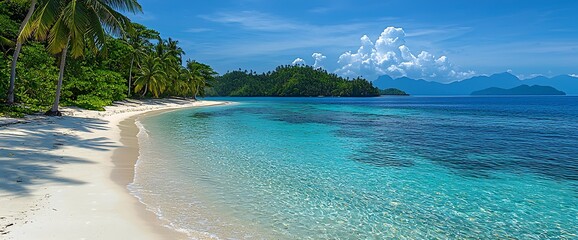 Fototapeta premium Tropical Island Paradise Beach