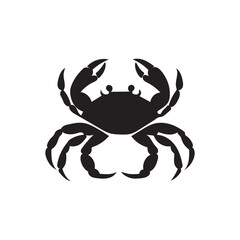 crab on white background