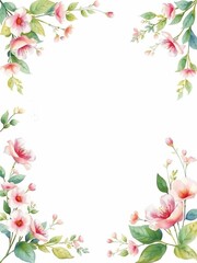 Fototapeta premium pink rose frame