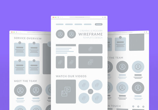 Wireframe Template Layout
