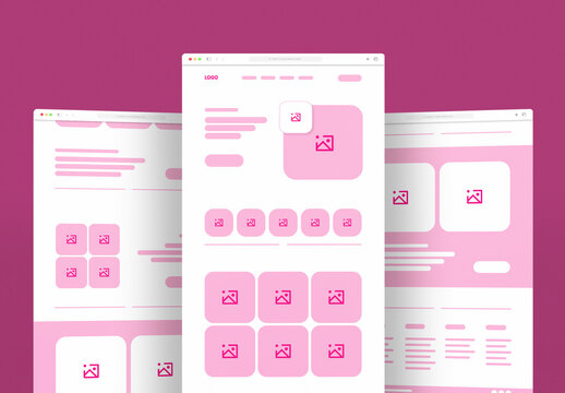 Travel Wireframe Landing Page Design