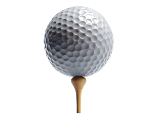 golf ball isolated on white