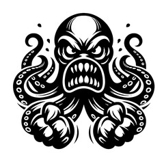 octopus vector ornament