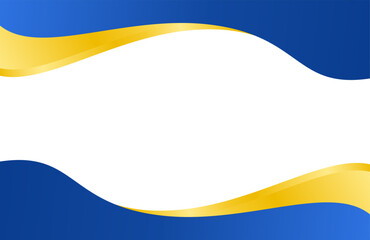 Modern Abstract Blue and Gold Wave Background. Modern border and frame design. Suitable for Invitations, certificates, awards, templates, banners, posters, cards, and more.