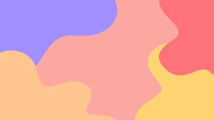 Bright colorful wave abstract background for card, presentation, web and banner templates